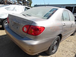 2003 Toyota Corolla Tan 1.8L AT #Z23331